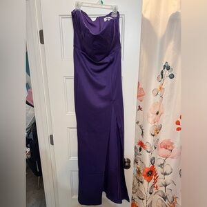 Strapless prom dress in purple from showpo